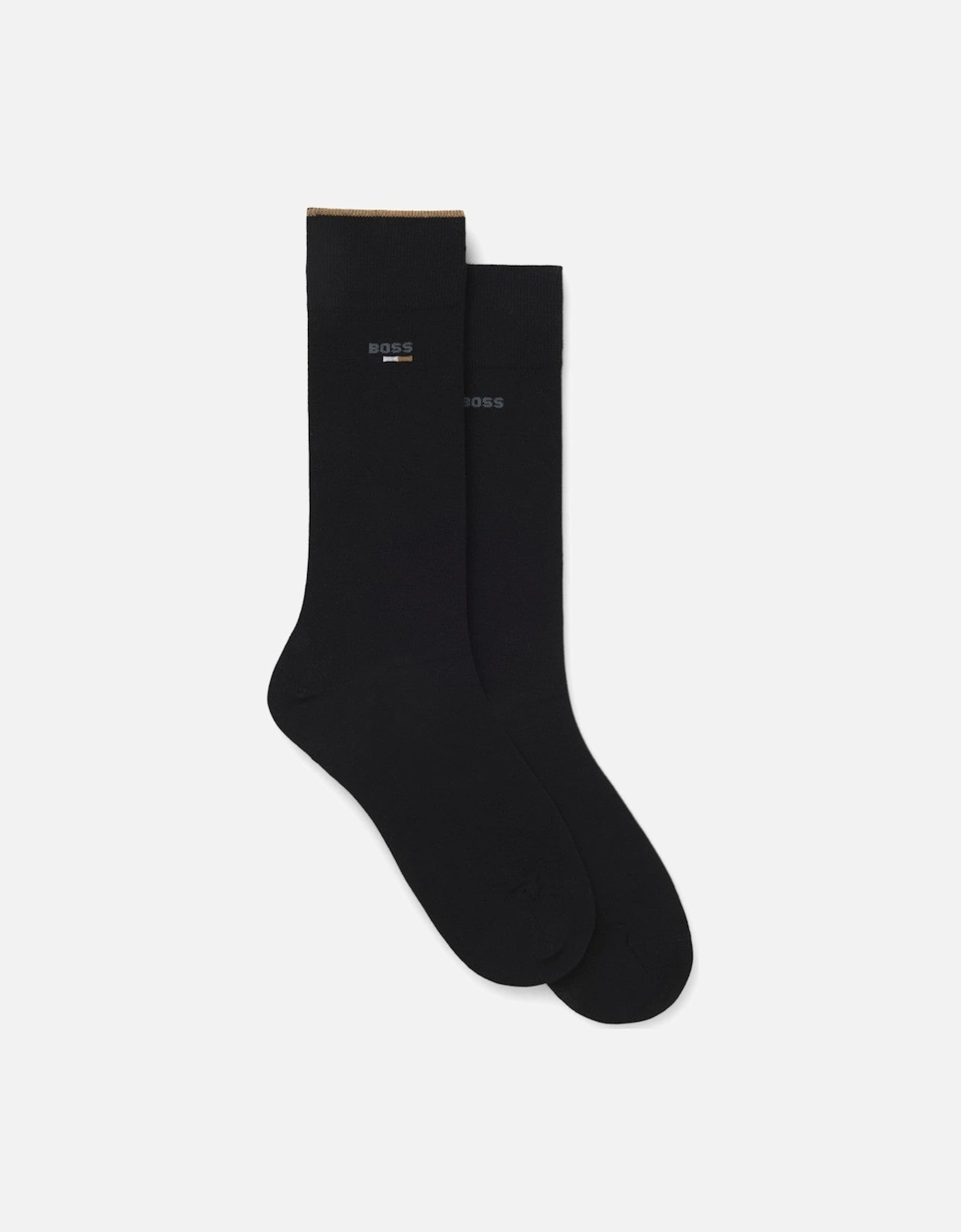 BOSS Black 2P RS Iconic Logo CC Socks 001 Black, 3 of 2