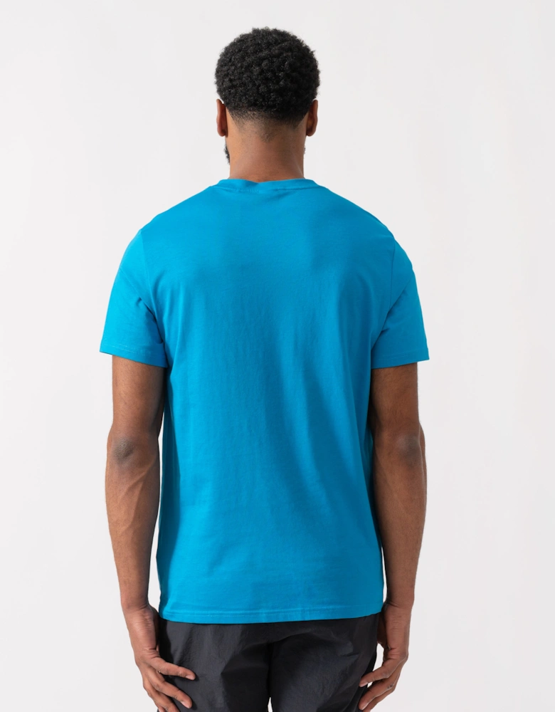 BOSS Orange RN Relaxed Fit T-Shirt With Contrast Logo - Turquoise/Aqua 443
