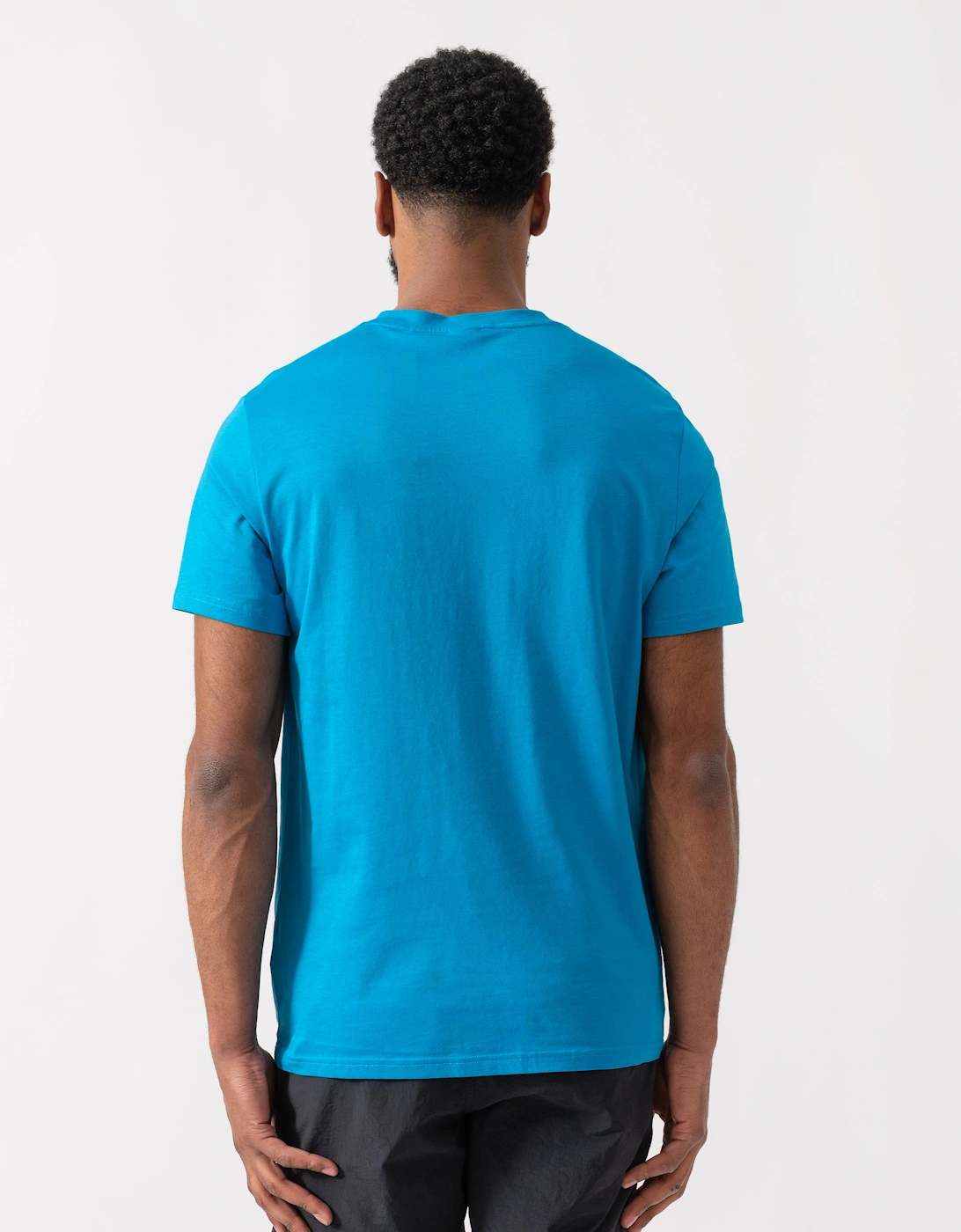 BOSS Orange RN Relaxed Fit T-Shirt With Contrast Logo - Turquoise/Aqua 443