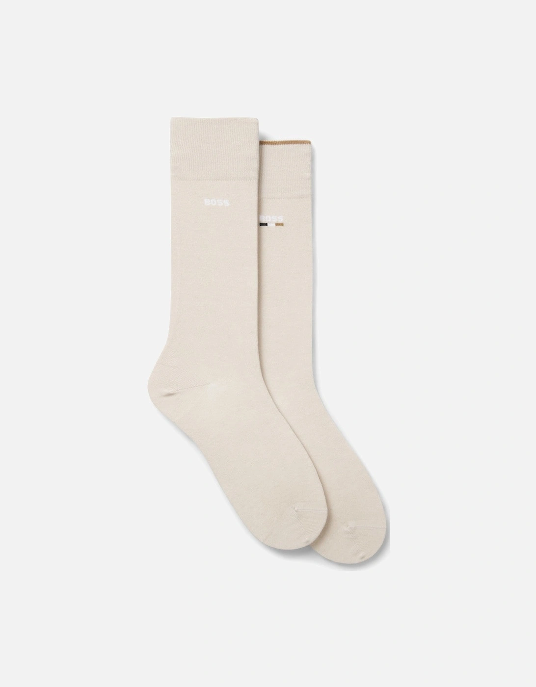 BOSS Black 2P RS Iconic Logo CC Socks 270 L Beige, 3 of 2