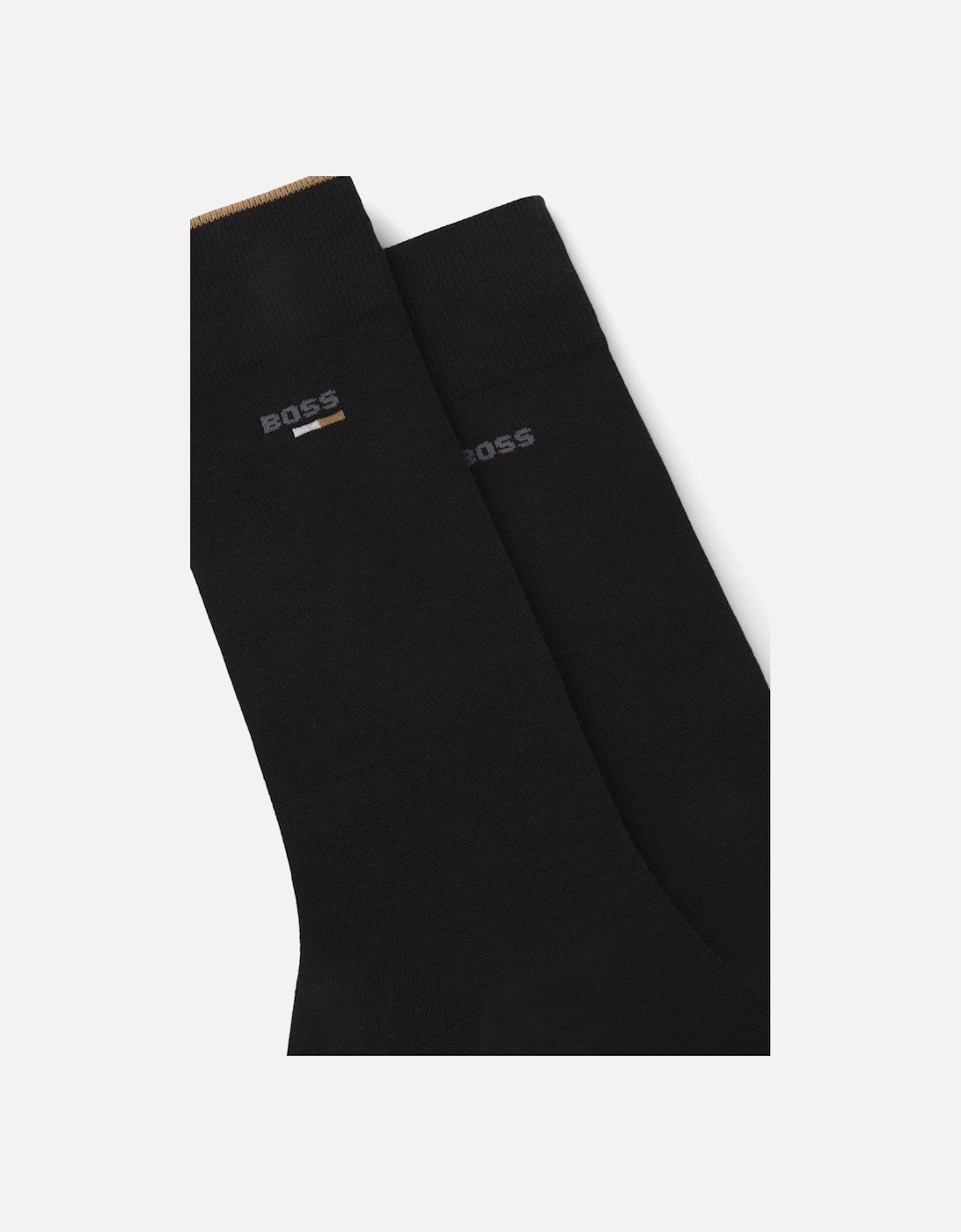 BOSS Black 2P RS Iconic Logo CC Socks 001 Black