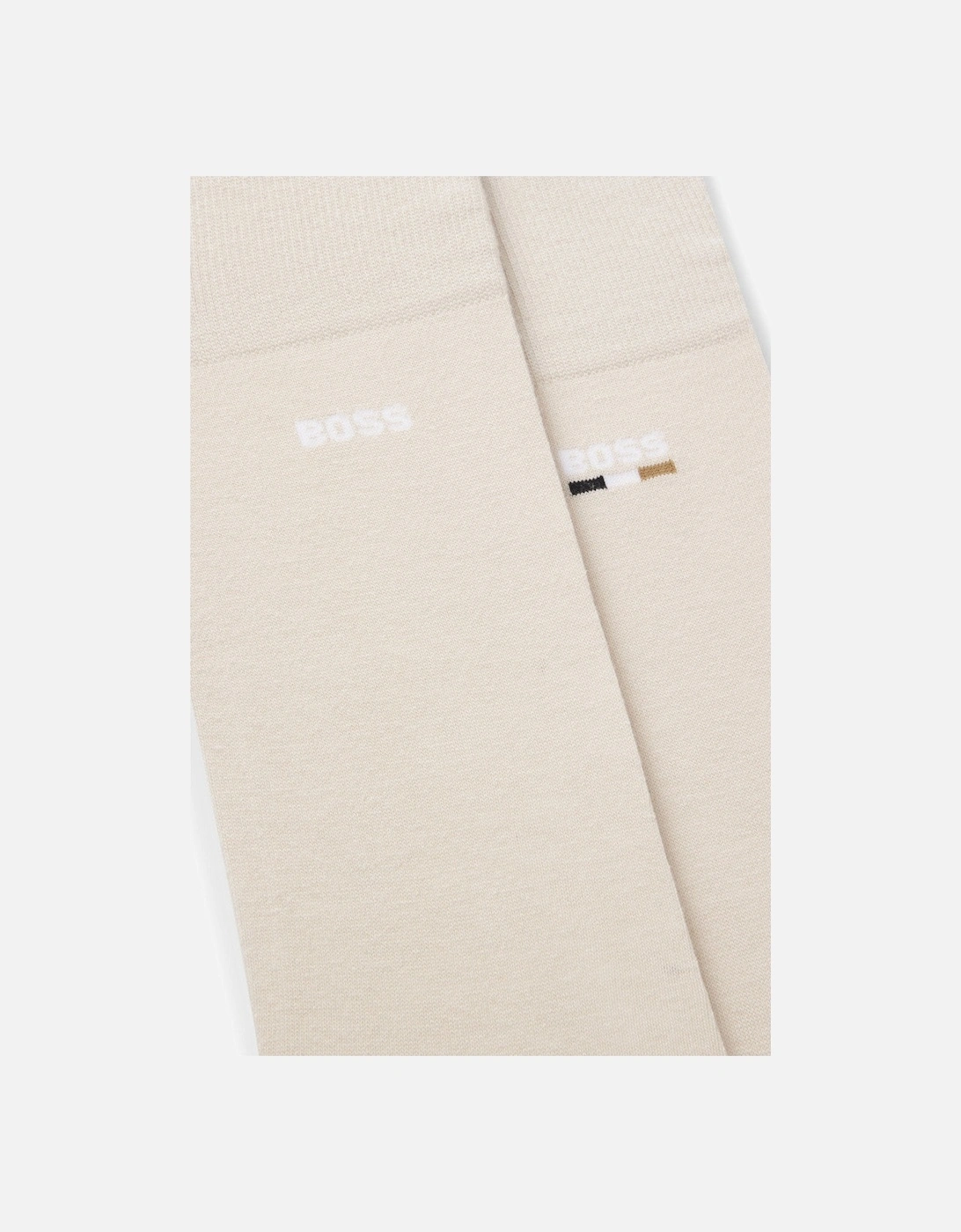 BOSS Black 2P RS Iconic Logo CC Socks 270 L Beige