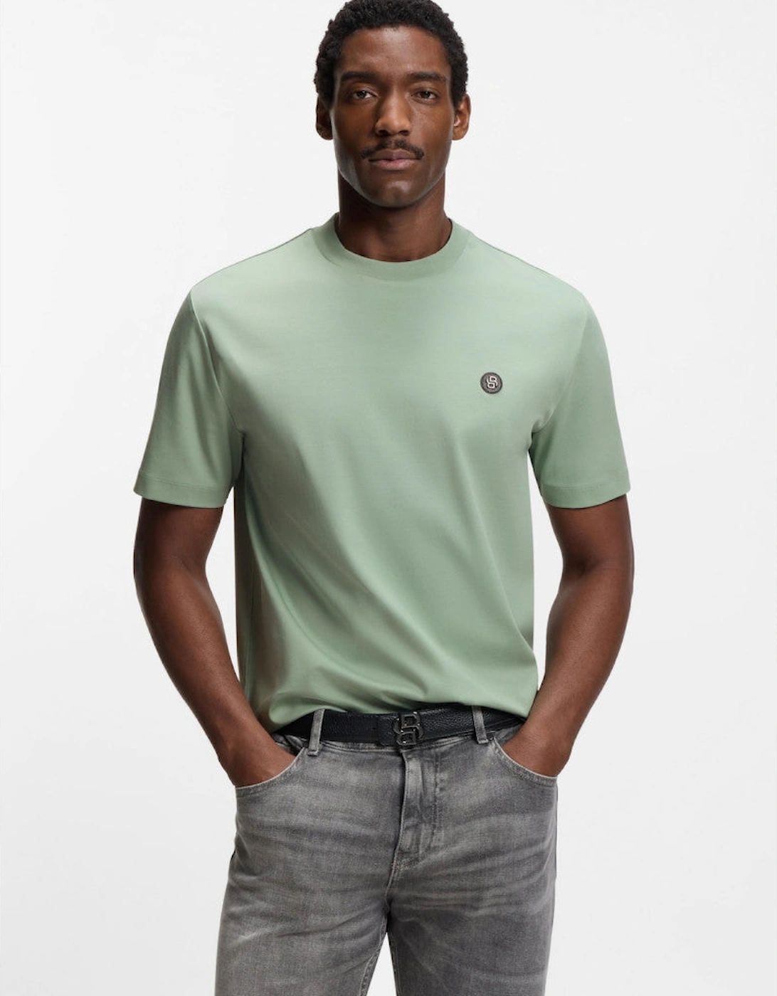 BOSS Black C-Taut 01 T-Shirt A2-25 373 Open Green