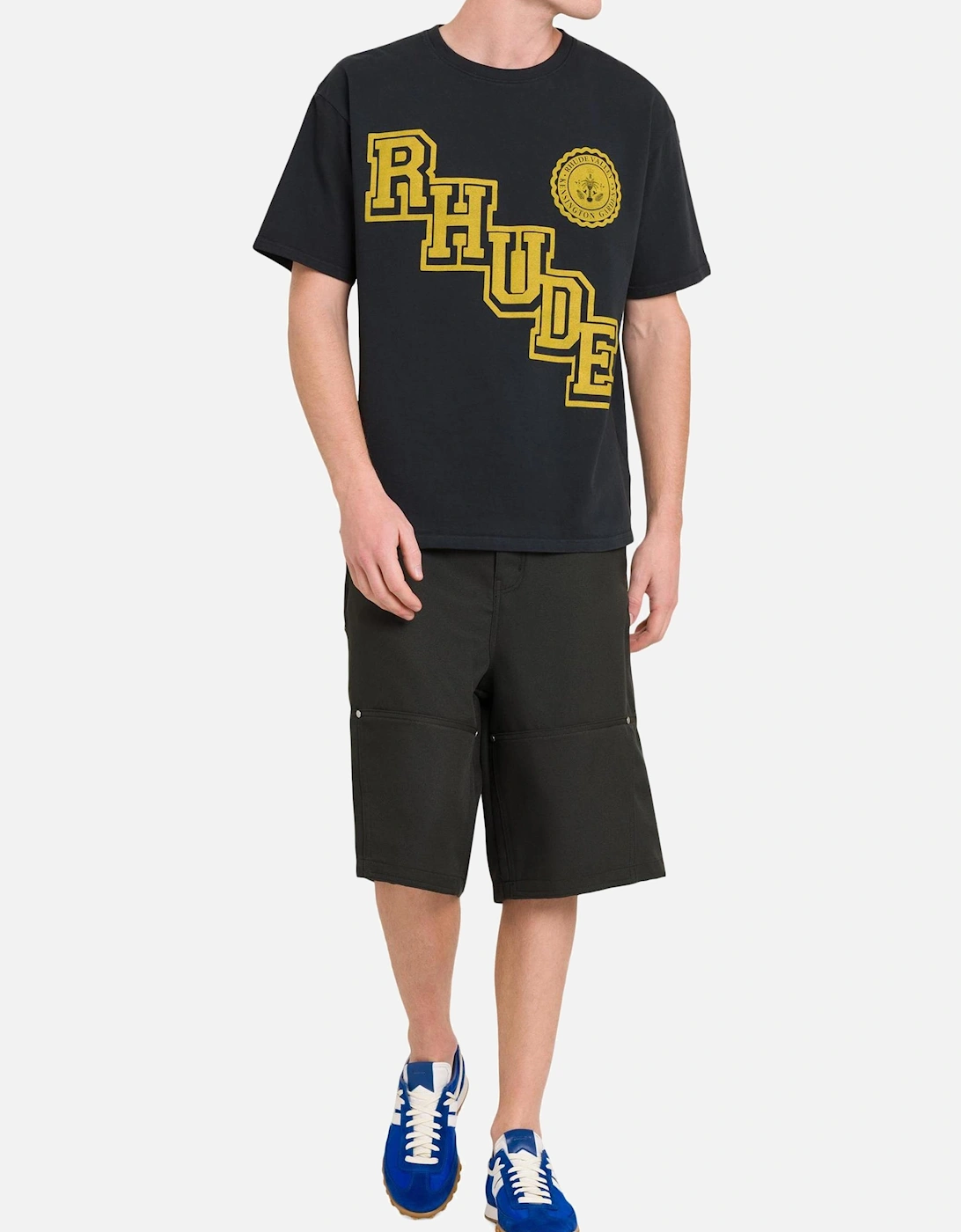 Collegiate Crest T-Shirt in Black