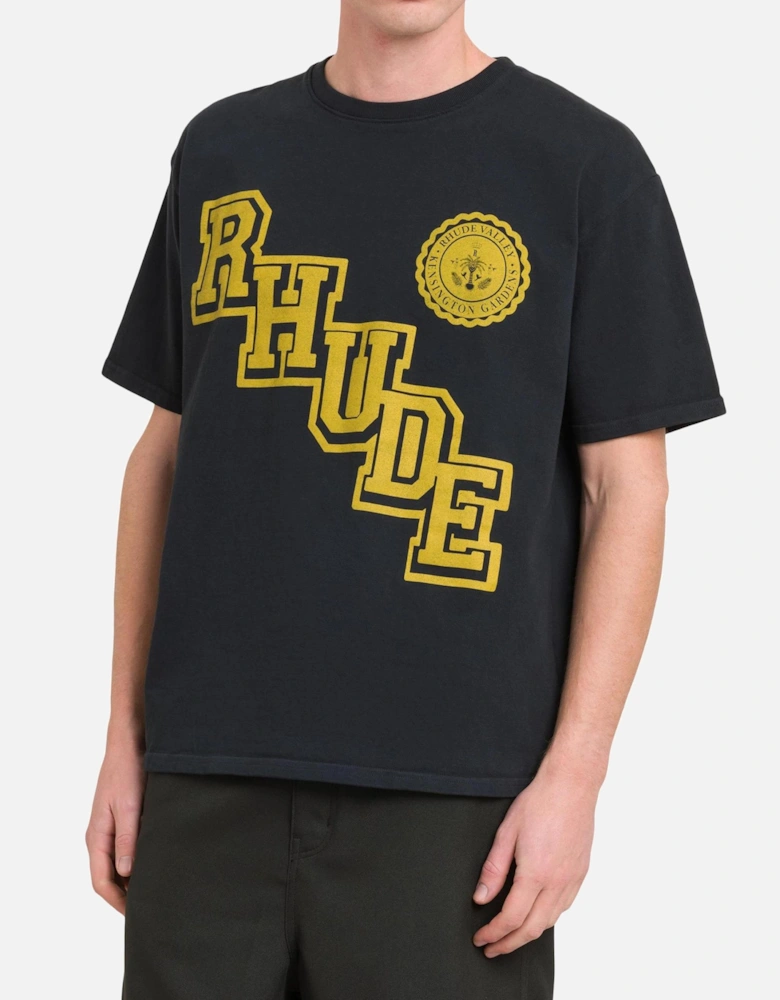 Collegiate Crest T-Shirt in Black
