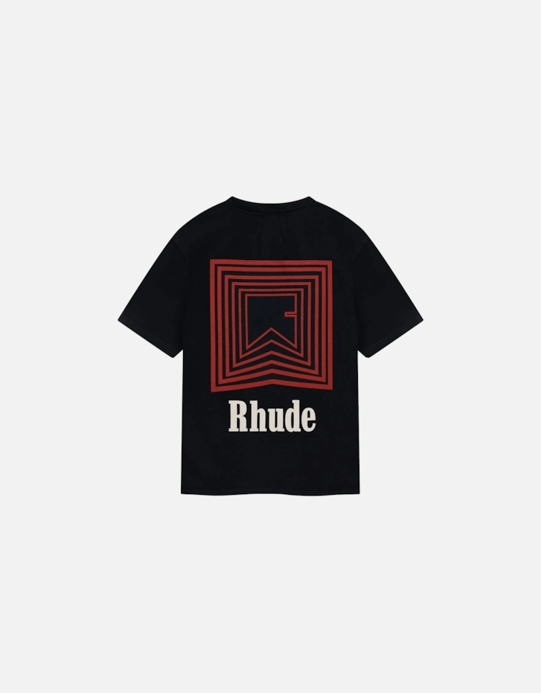 Chevron Repeat Logo T-Shirt in Black