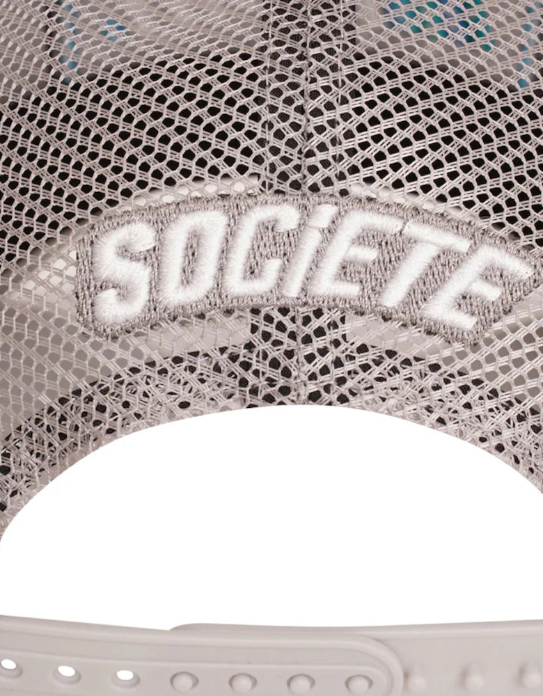 Ombre Noir Distressed Trucker - Silver Blue