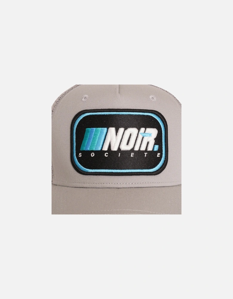 Ombre Noir Distressed Trucker - Silver Blue