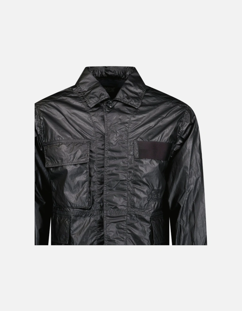 Lino Wax Black Overshirt Jacket