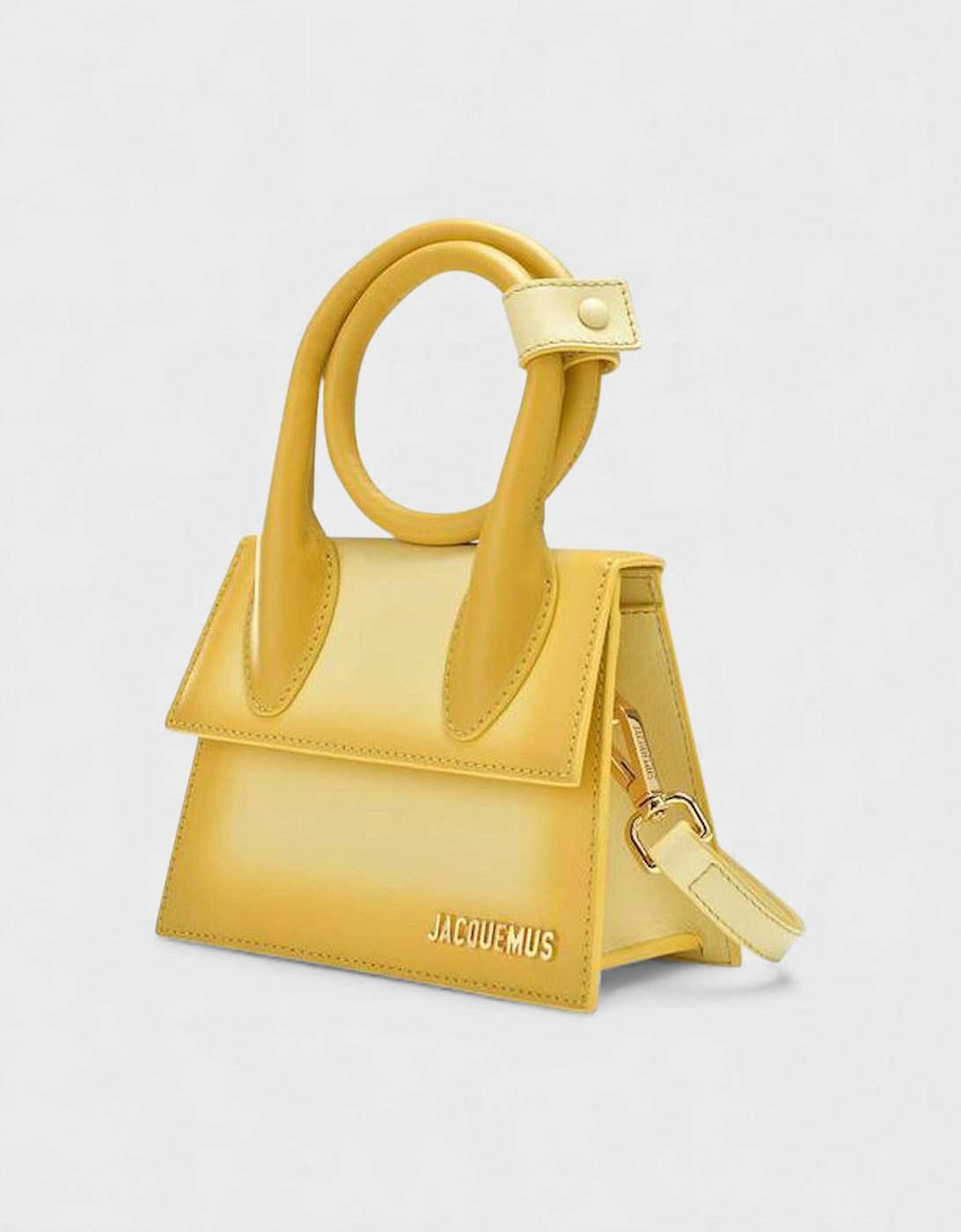 Jacquemus Women's Yellow Le Chiquito Noeud Bag In Leather