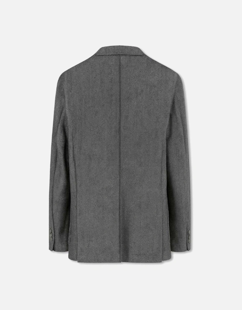 Men's Charcoal Wool Blend Jacket