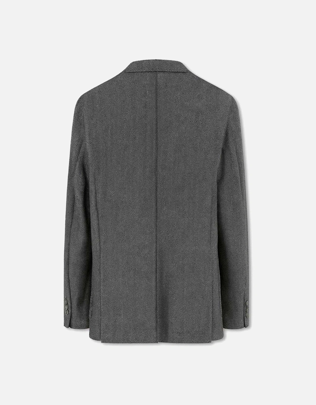 Men's Charcoal Wool Blend Jacket