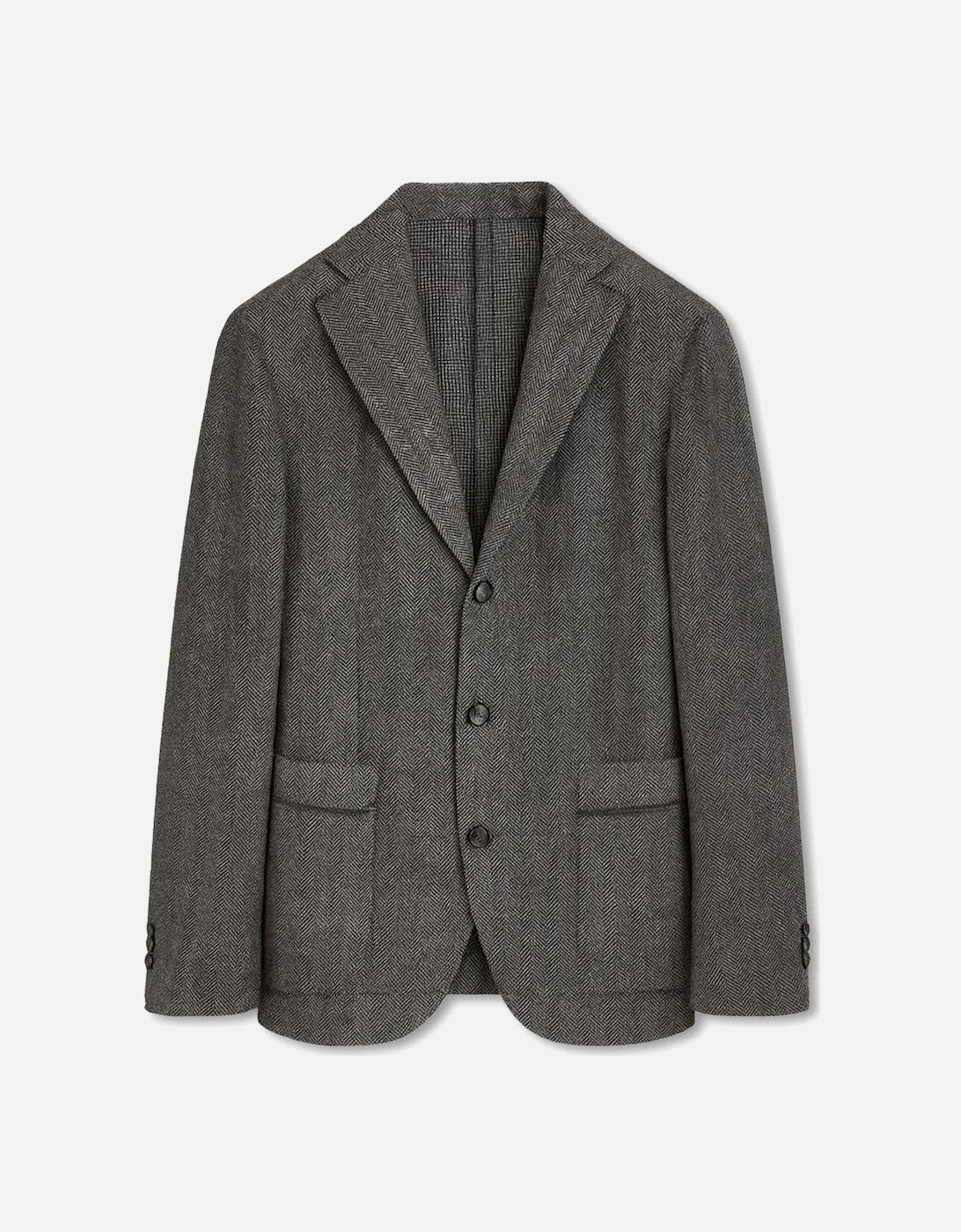Men's Charcoal Wool Blend Jacket, 3 of 2