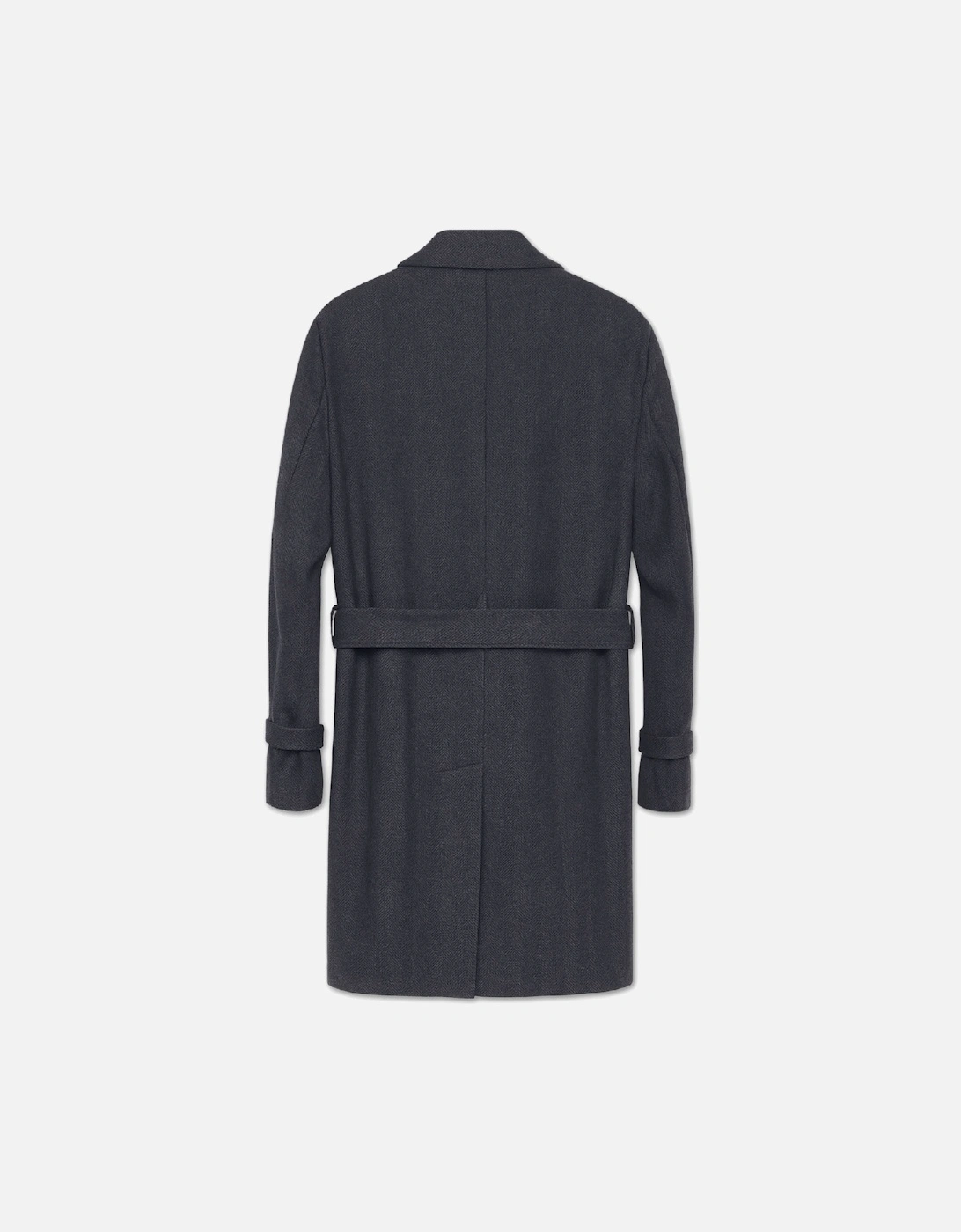Men's Dark Charcoal Cashmere Blend Overcoat