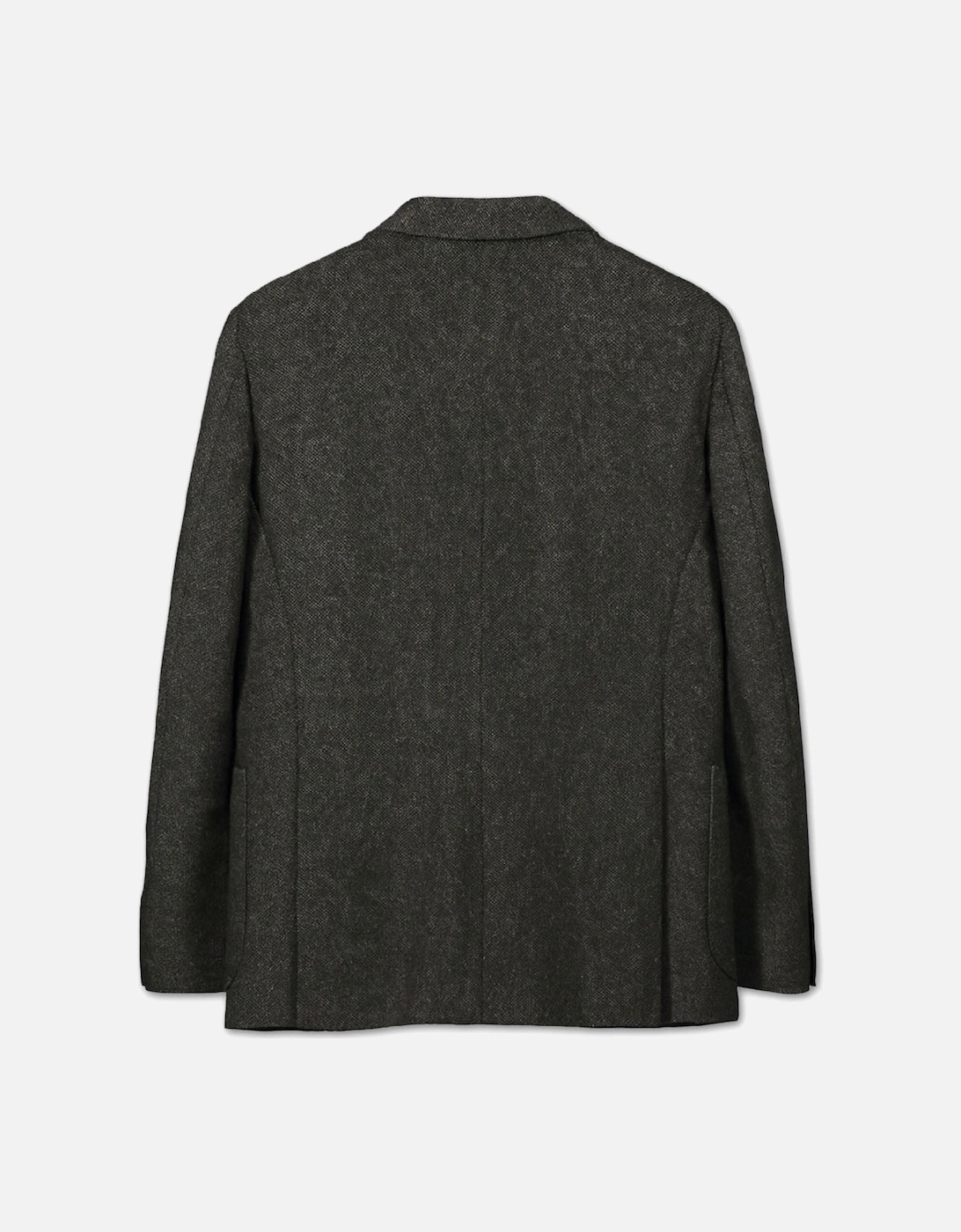 Men's Charcoal Dark Green Wool Blend K Jacket