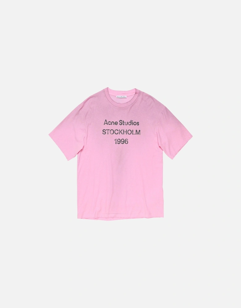 Stockholm Logo T-Shirt in Pink