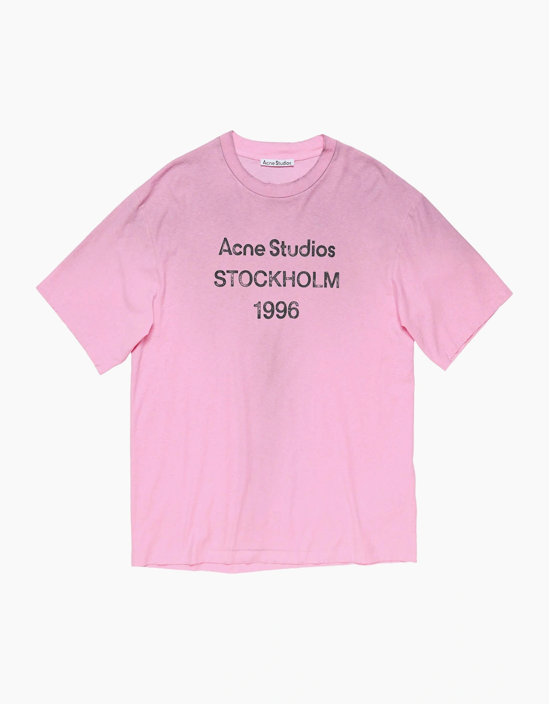 Acne Studios Men's Pink Stockholm Logo T-Shirt In  42 Xl