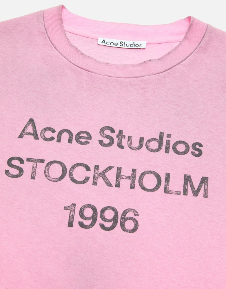 Stockholm Logo T-Shirt in Pink