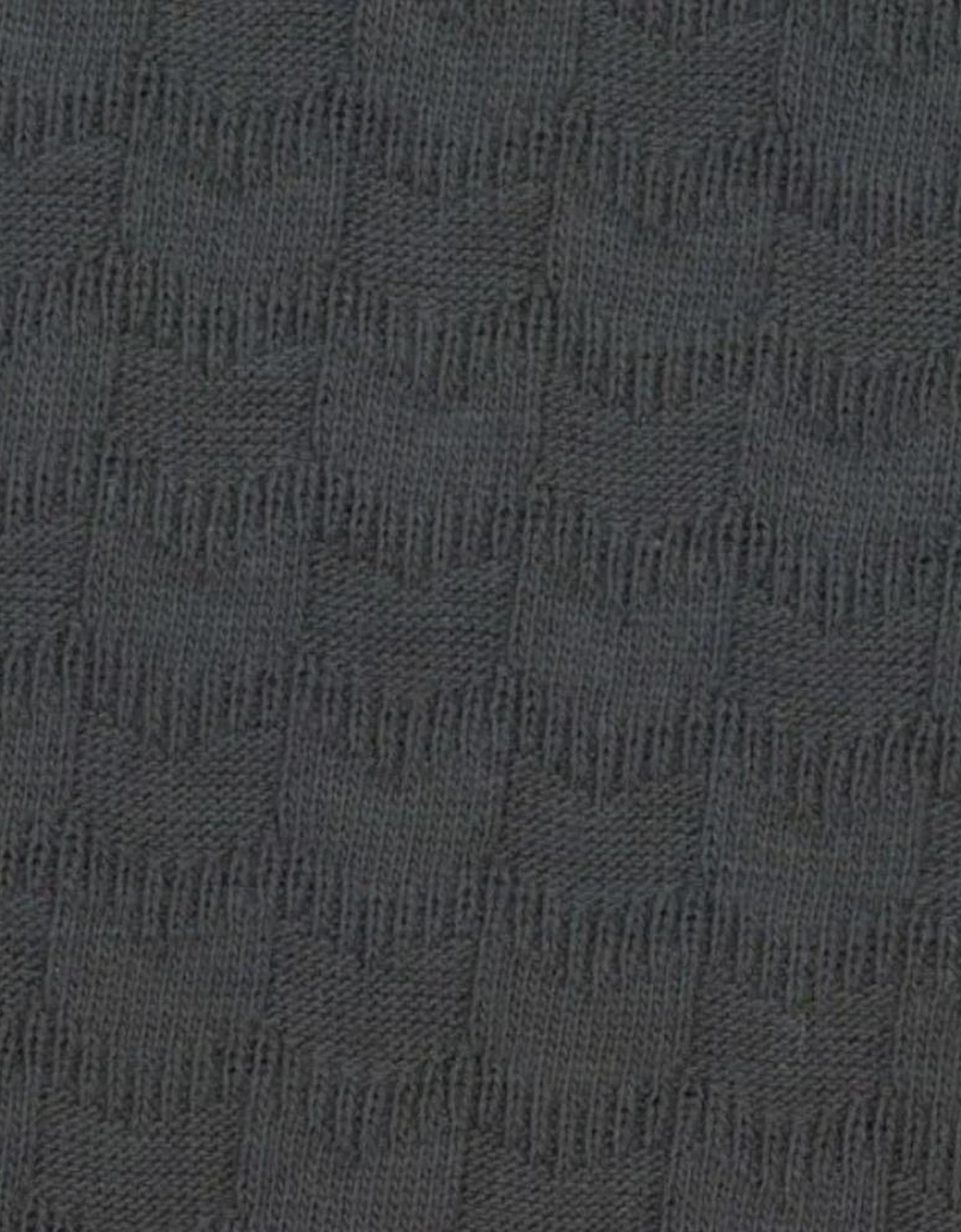 Reg Fit LS Button Front Polo - Slate