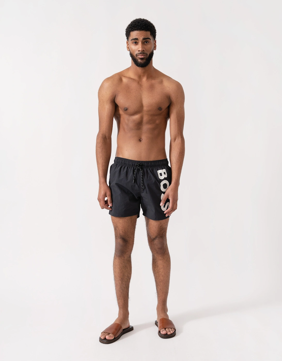 BOSS Orange Octopus Mens Swim Shorts NOS - Black 001