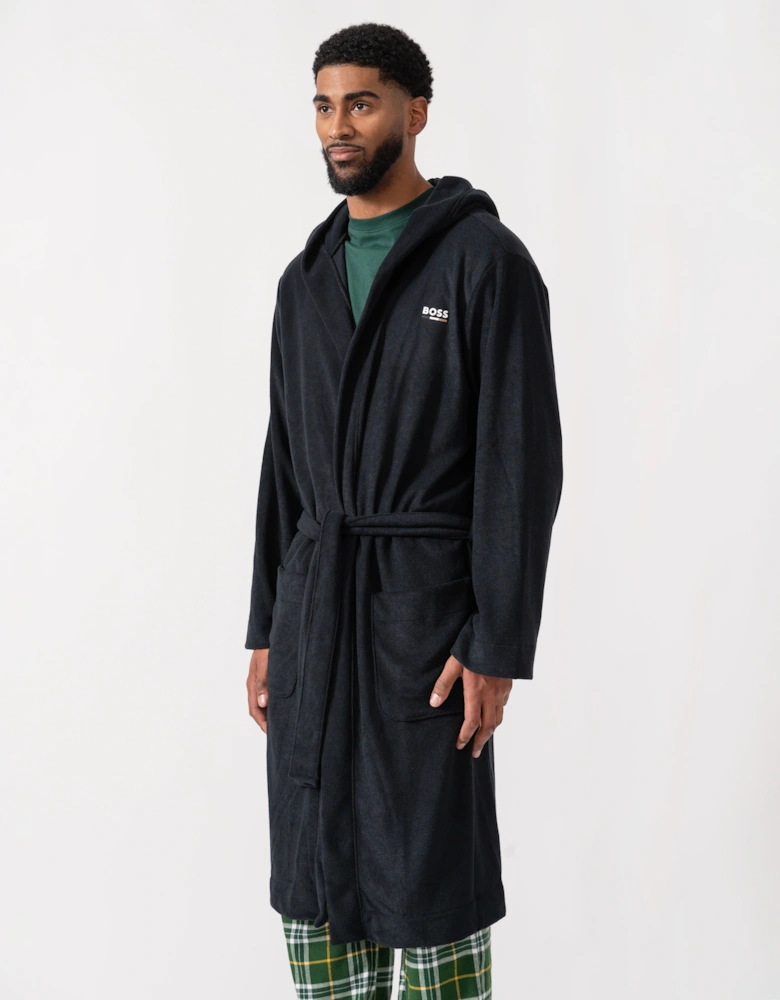BOSS Orange Mens Cotton Terry Robe - Black 001