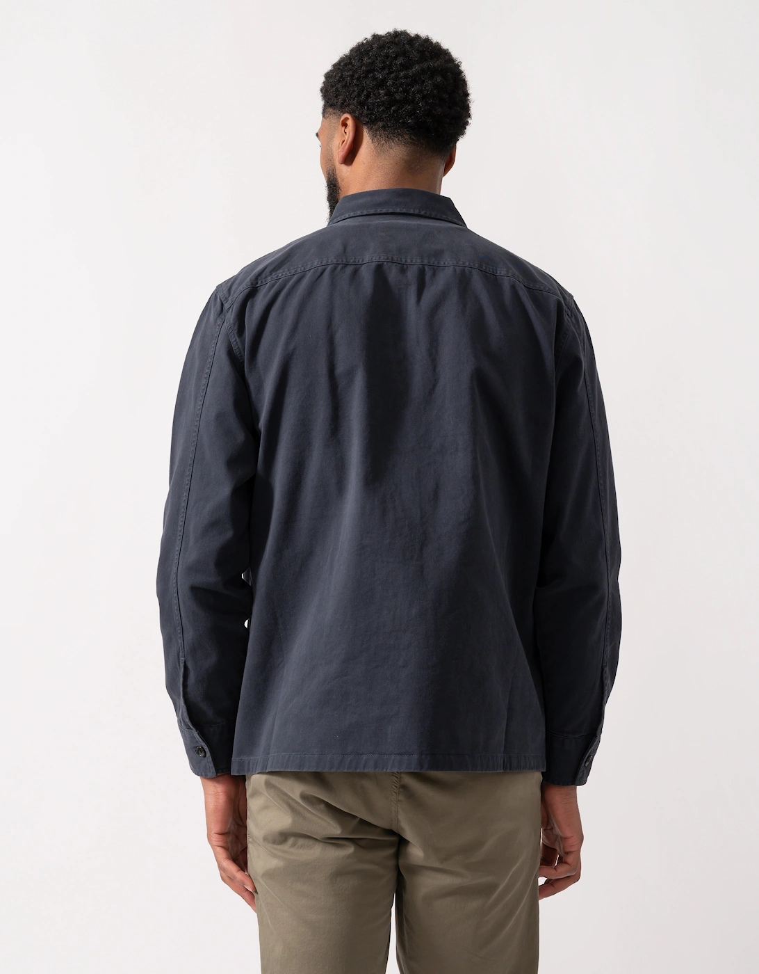 BOSS Orange Lovel Mens Zip Overshirt - Dark Blue 404