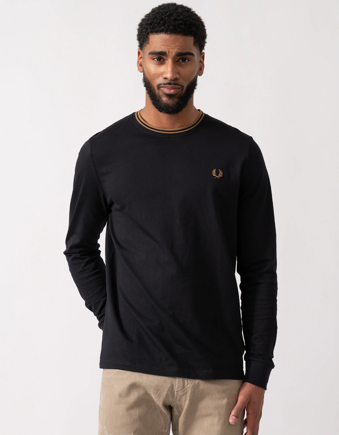 Mens Twin Tipped Long Sleeve T-Shirt - Black 184, 5 of 4