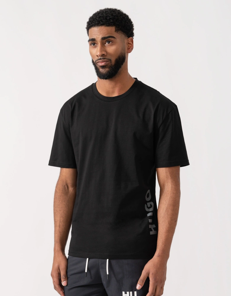 HUGO RN Relaxed Jersey T-shirt with UV Protection - Black 004