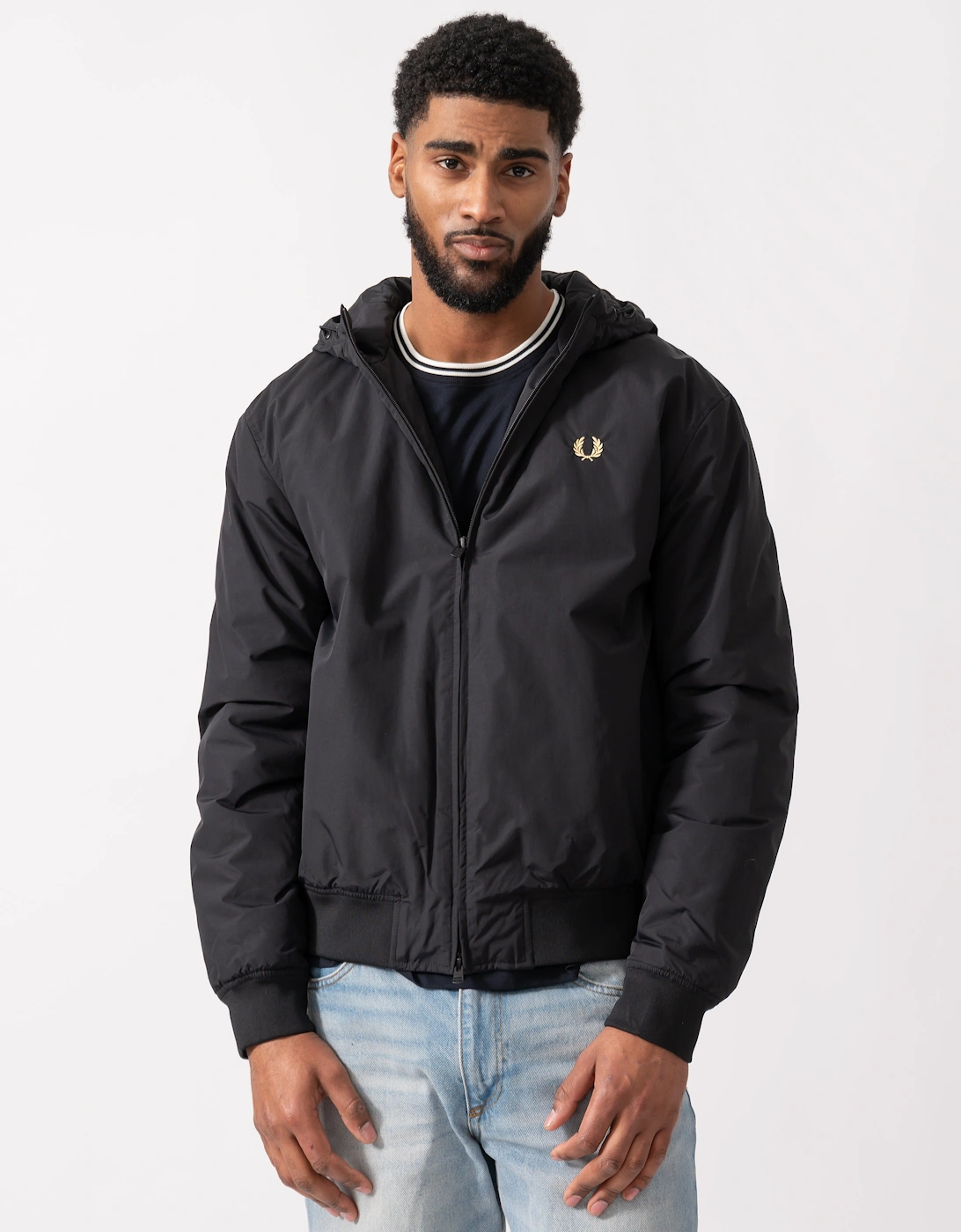 Mens Hooded Brentham Jacket - Black 102, 5 of 4