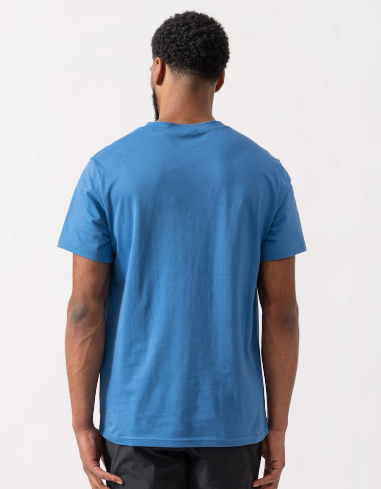 BOSS Orange RN Relaxed Fit T-Shirt With Contrast Logo - Bright Blue 436