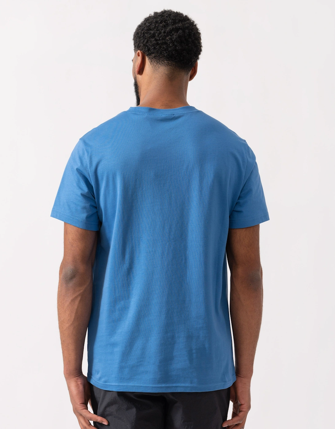 BOSS Orange RN Relaxed Fit T-Shirt With Contrast Logo - Bright Blue 436