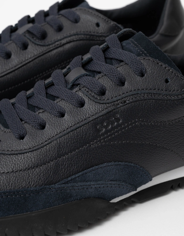 BOSS Orange Careton Low Profile Mens Trainers - Dark Blue 401