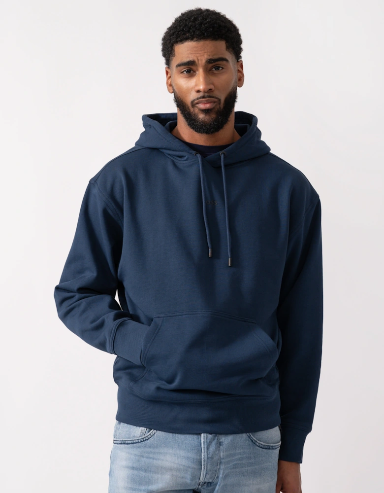 BOSS Orange WeSmallhood Mens Hoodie - Open Blue 464