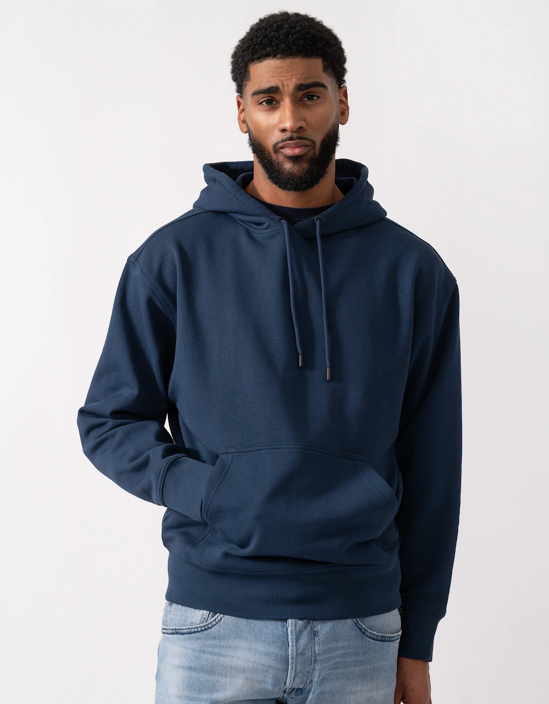 BOSS Orange WeSmallhood Mens Hoodie - Open Blue 464, 5 of 4