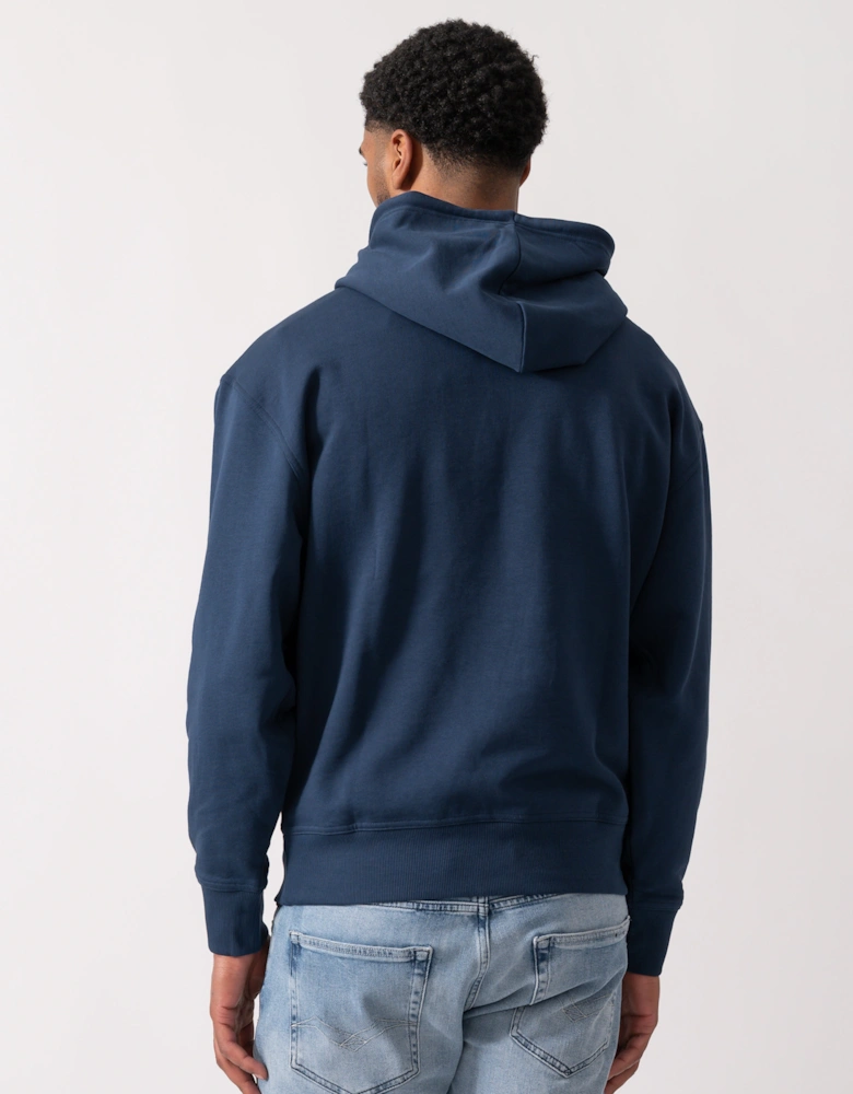 BOSS Orange WeSmallhood Mens Hoodie - Open Blue 464