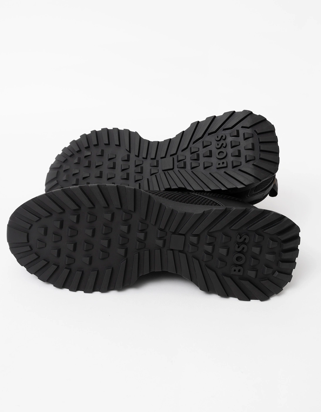 BOSS Orange Jonah Trainers with Mesh Details - Black 009