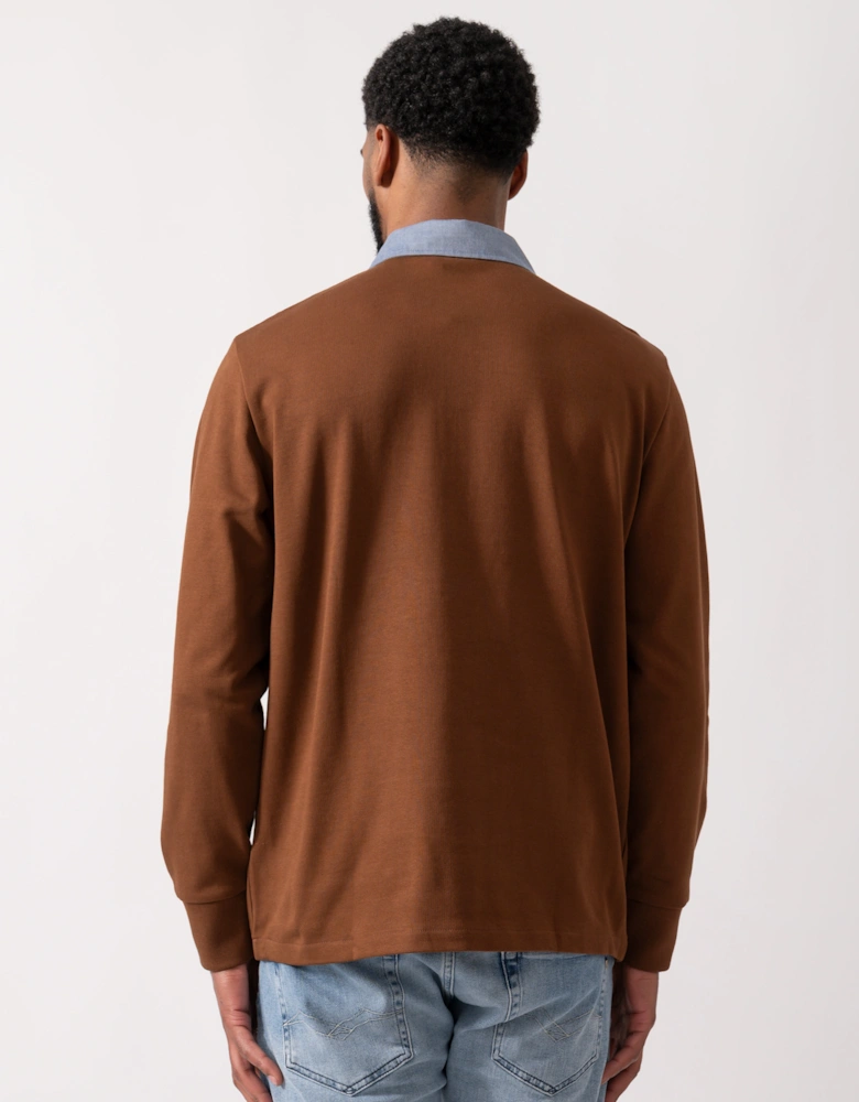 Mens Regular Fit Chambray Heavy Rugger - 229 Mahogany Brown