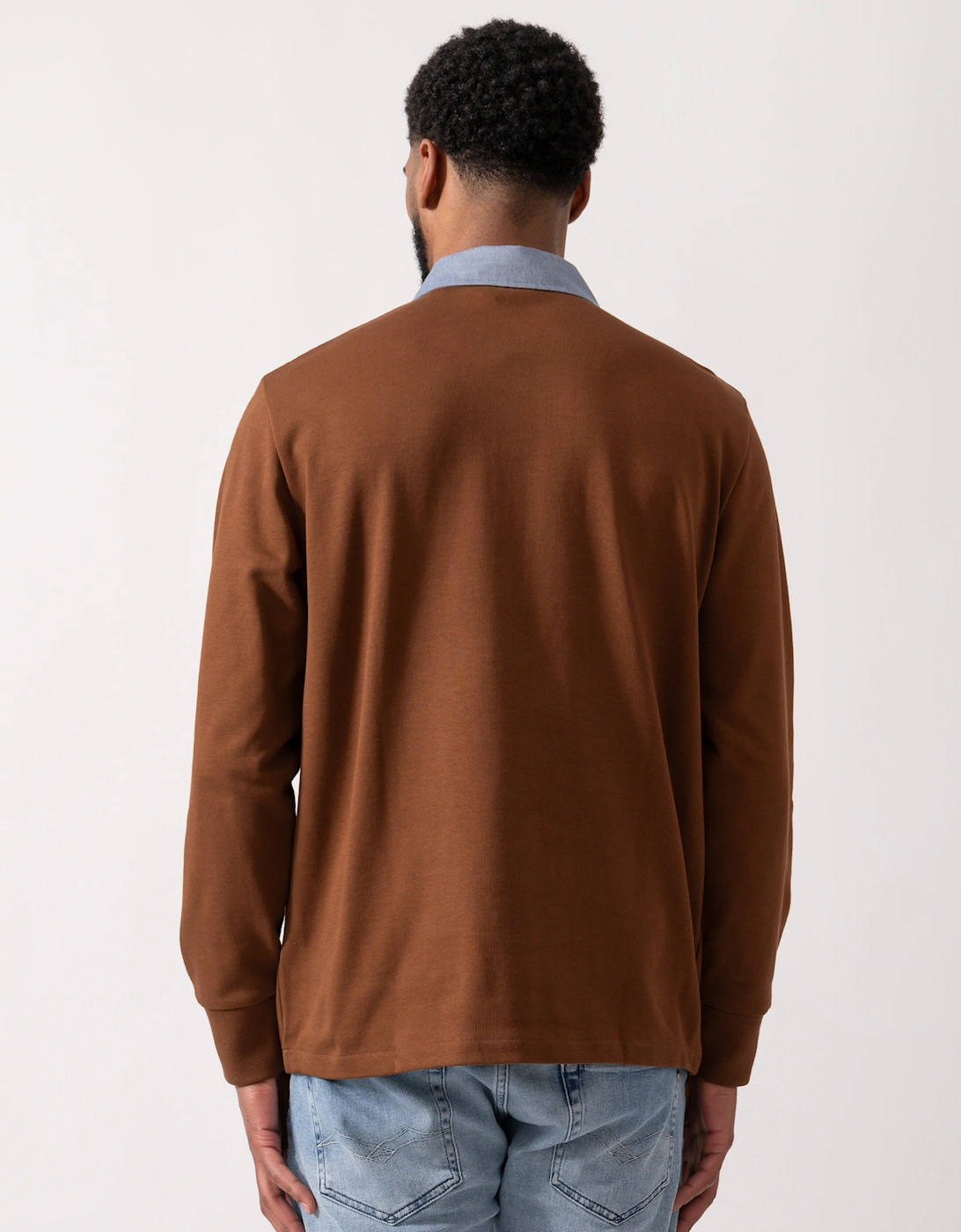 Mens Regular Fit Chambray Heavy Rugger - 229 Mahogany Brown