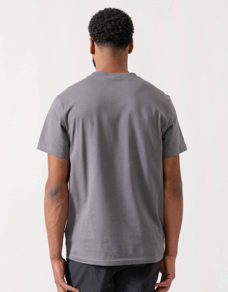 BOSS Orange RN Relaxed Fit T-Shirt With Contrast Logo - Dark Grey 025