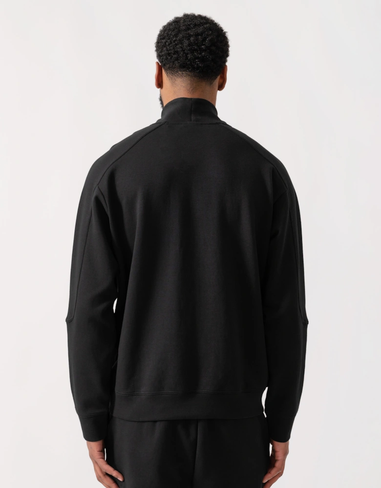 HUGO Atlas Half Zip Loungewear Top - Black 001