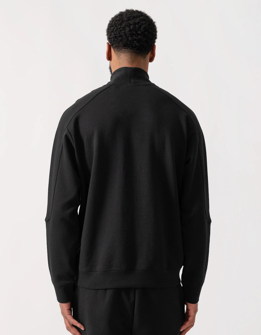 HUGO Atlas Half Zip Loungewear Top - Black 001
