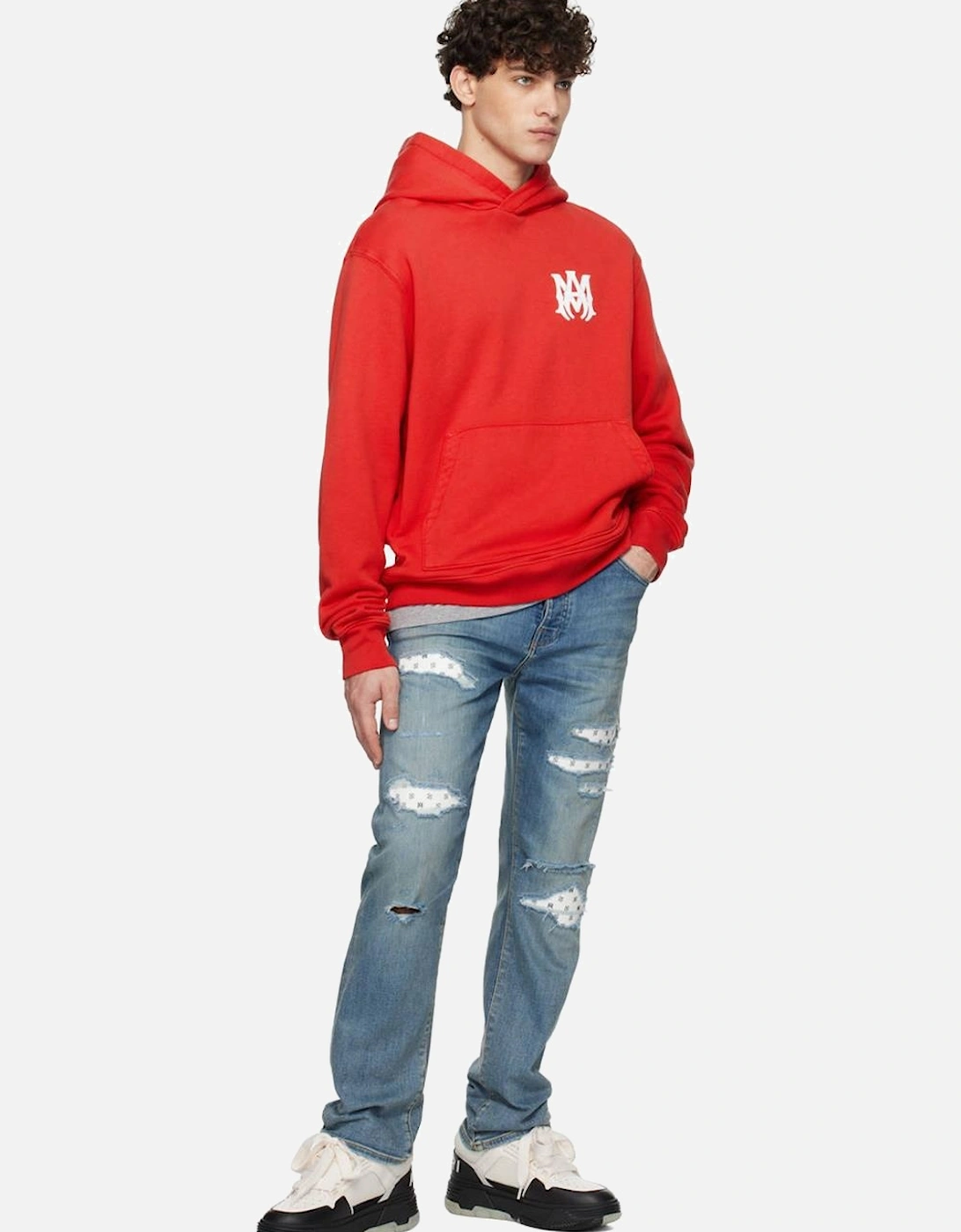 MA Core Logo Hoodie in Red