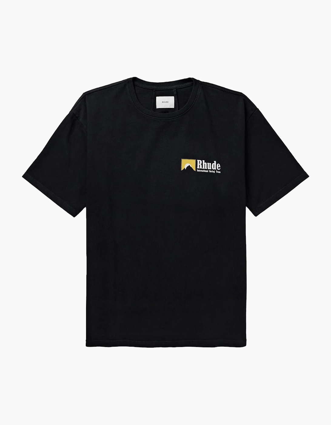 Rhude Men's Black International Racing Logo T-Shirt In - Size: 44