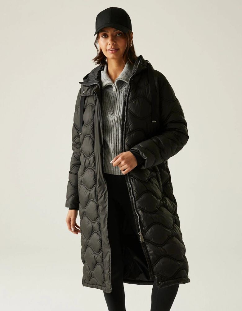Womens Embrie Longline Quilted Padded Jacket