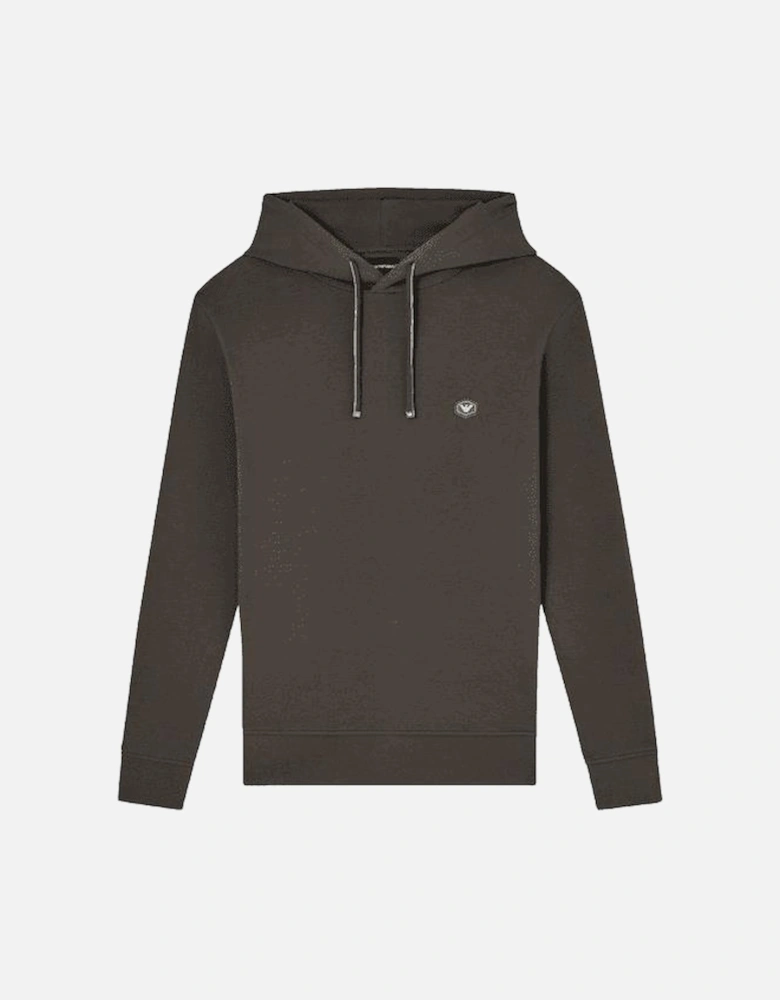 Patch Logo Pullover Grey Hoodie