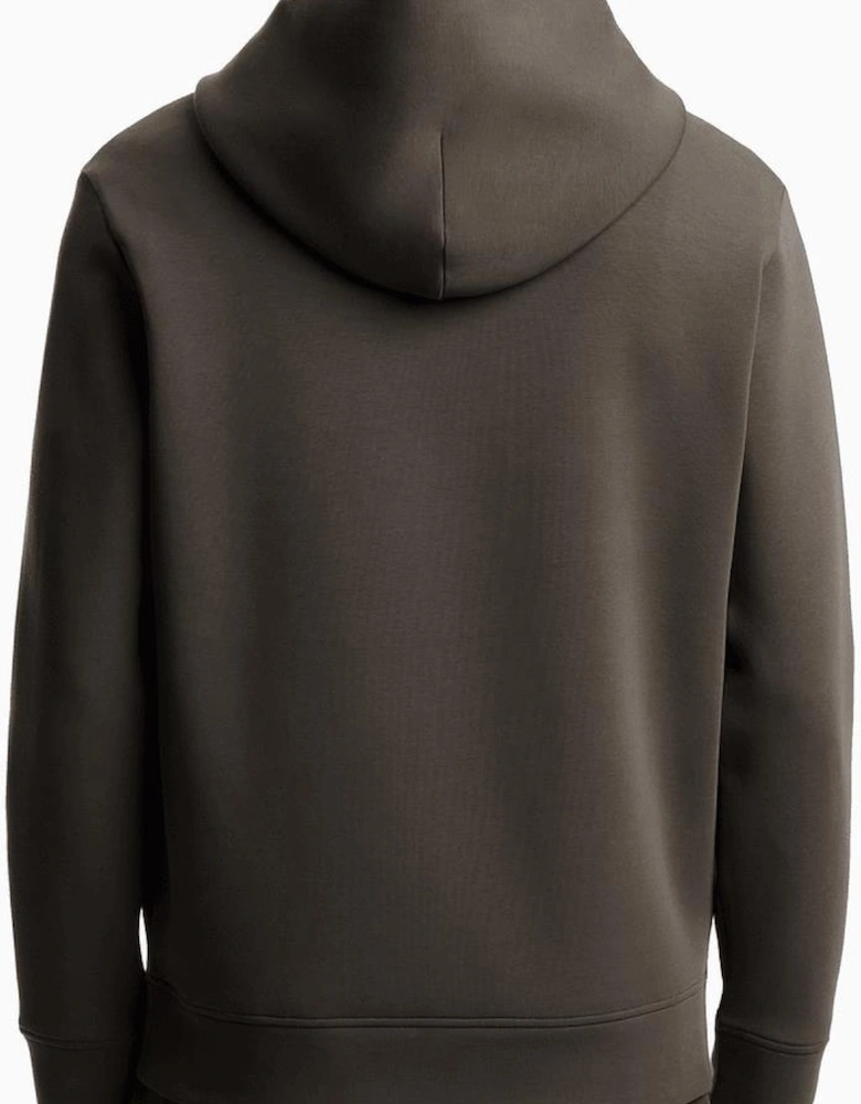 Patch Logo Pullover Grey Hoodie