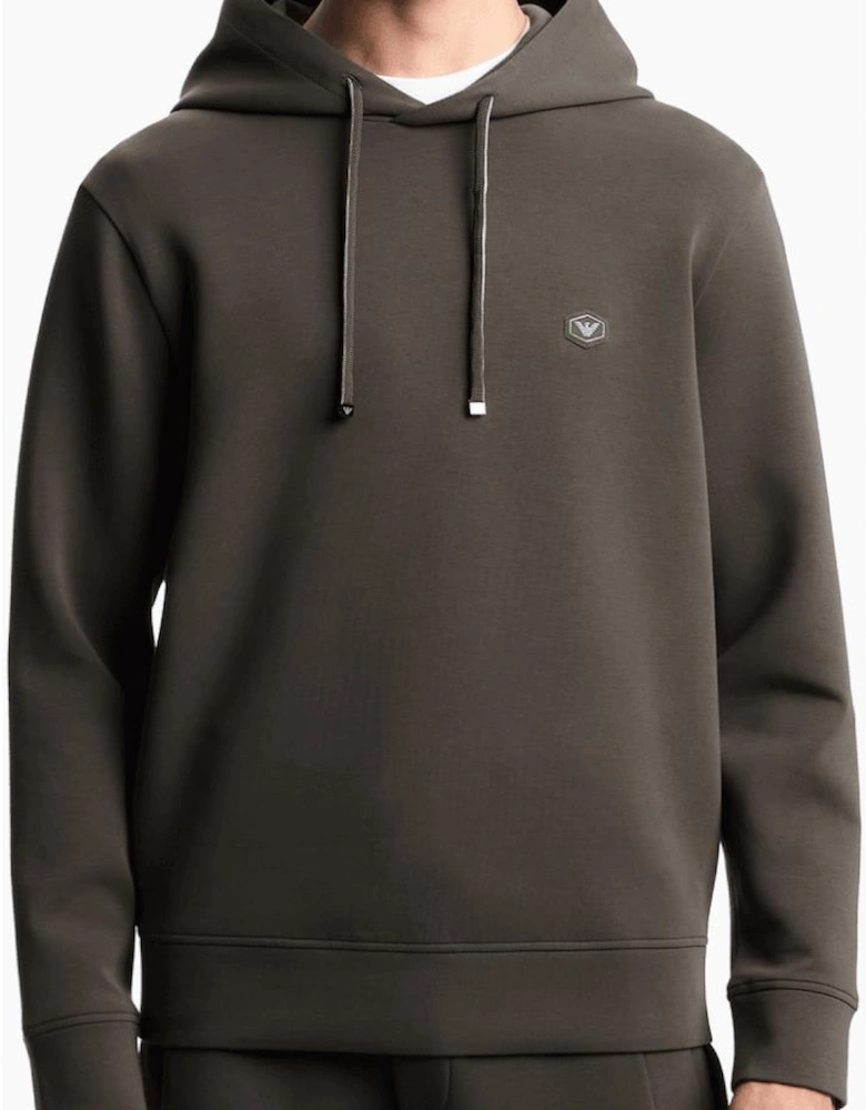 Patch Logo Pullover Grey Hoodie