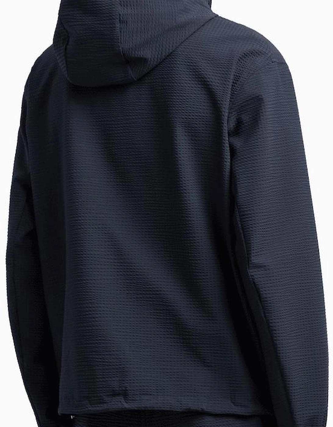 Patch Logo Nylon Navy Blouson Jacket