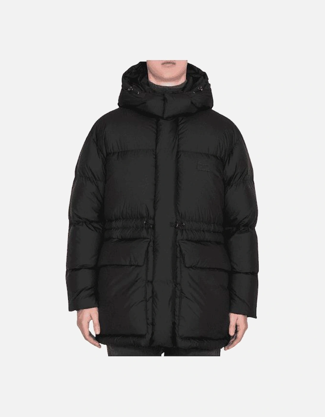 Patch Logo Black Nylon Puffer Jacket, 3 of 2