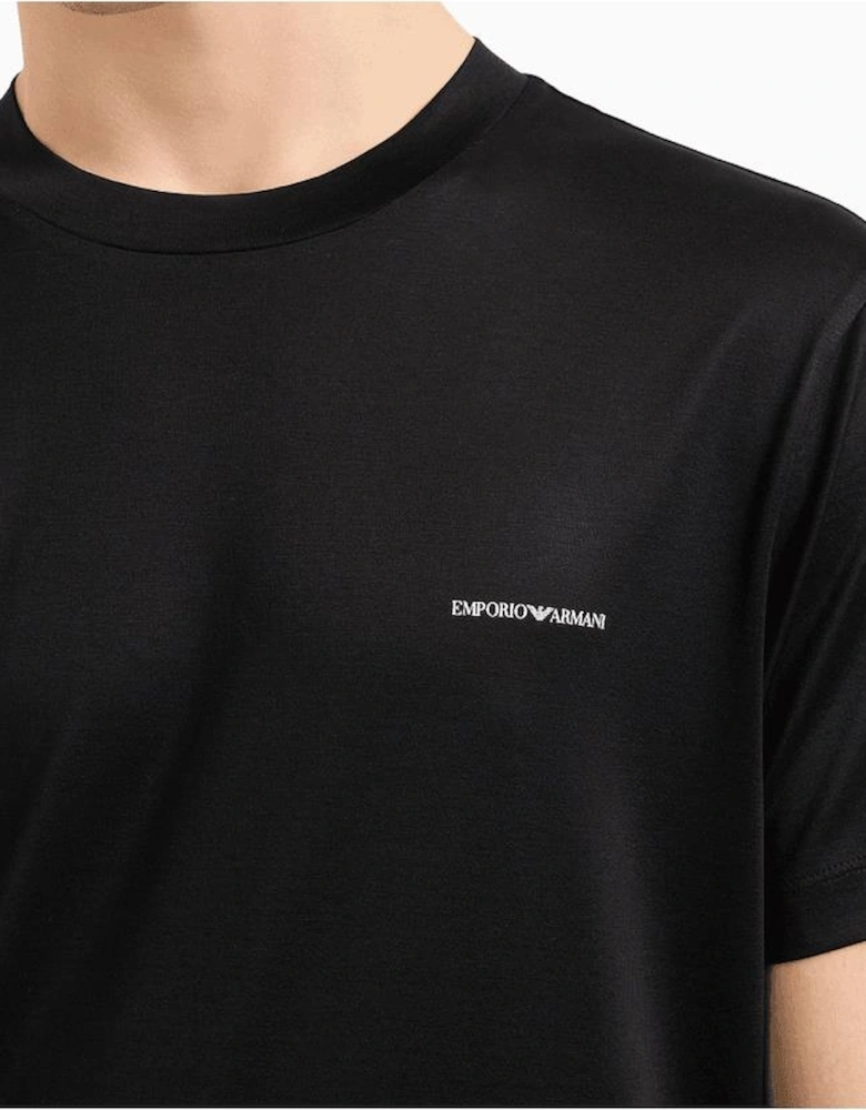ASV Print Logo Black T-Shirt
